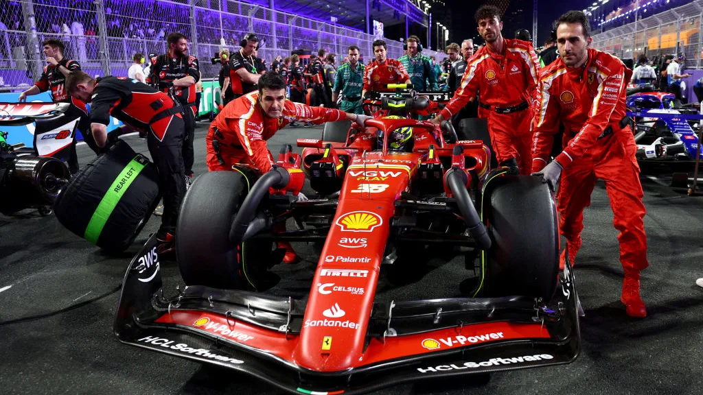 JEDDAH, SAUDI ARABIA - MARCH 09: Oliver Bearman of Great Britain and Ferrari prepares arrives on
